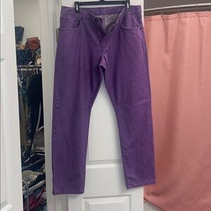 Levi's Men’s Straight Jeans in Vibrant Purple